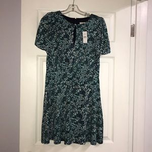 Ann Taylor LOFT Green/Multi Dress, Size 0, NWT